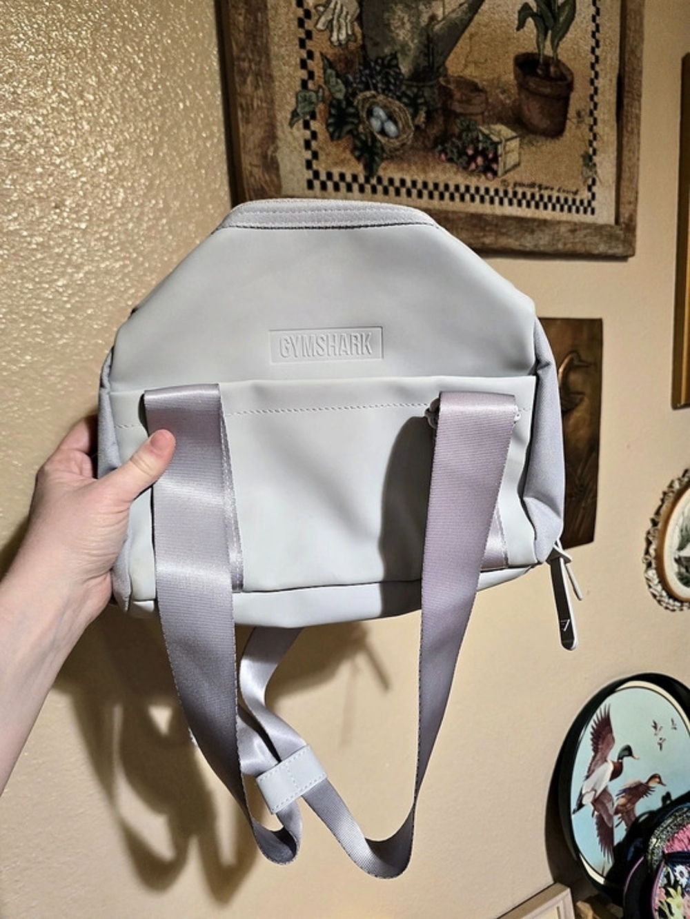 Gymshark Everyday Mini Holdall Bag Purse Pebble Grey